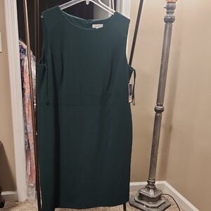 Nine West Dark Green Midi Dress